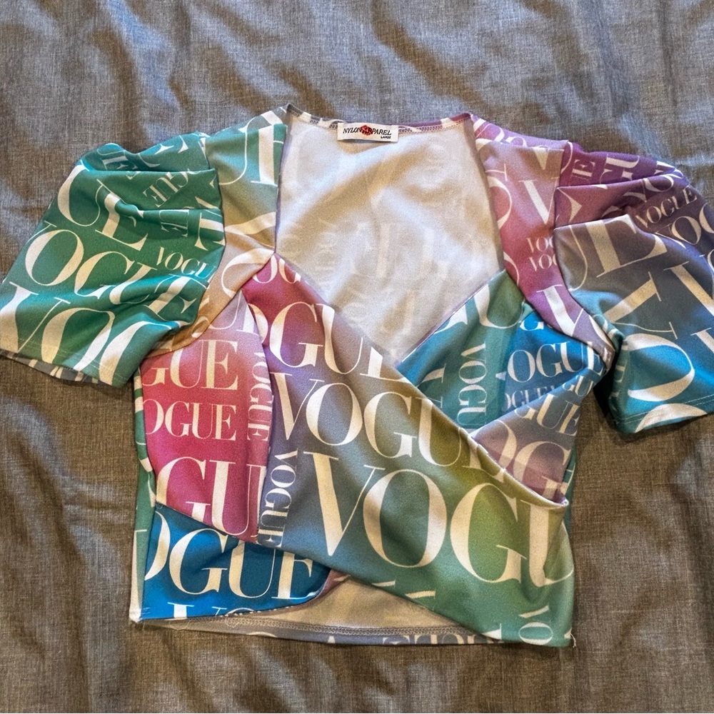 Nylon Apparel Vogue Multicolor Crop Top